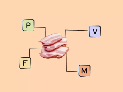 Nutrients in bacon.