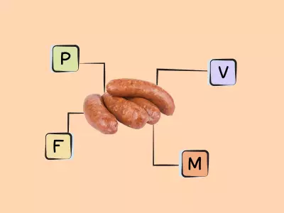Nutrients in pork sausage.