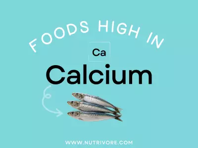 Foods high in calcium.
