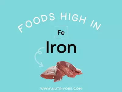 Foods high in iron.