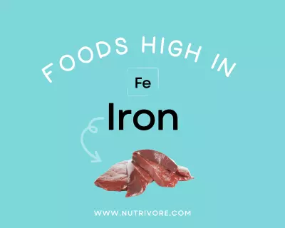 Foods high in iron.