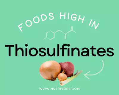 Foods High in Thiosulfinates