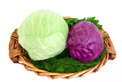 An image of different varieties of cabbage.
