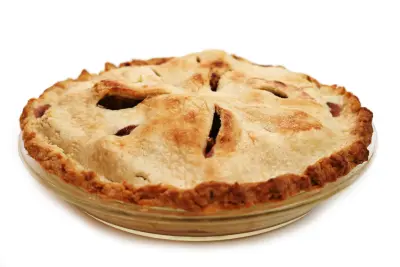 An image of a homemade apple pie.